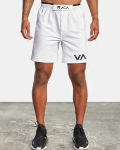 RVCA 17" GRAPPLER SHORTS White New