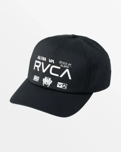 RVCA ALL BRAND TRUCKER HAT Black Best