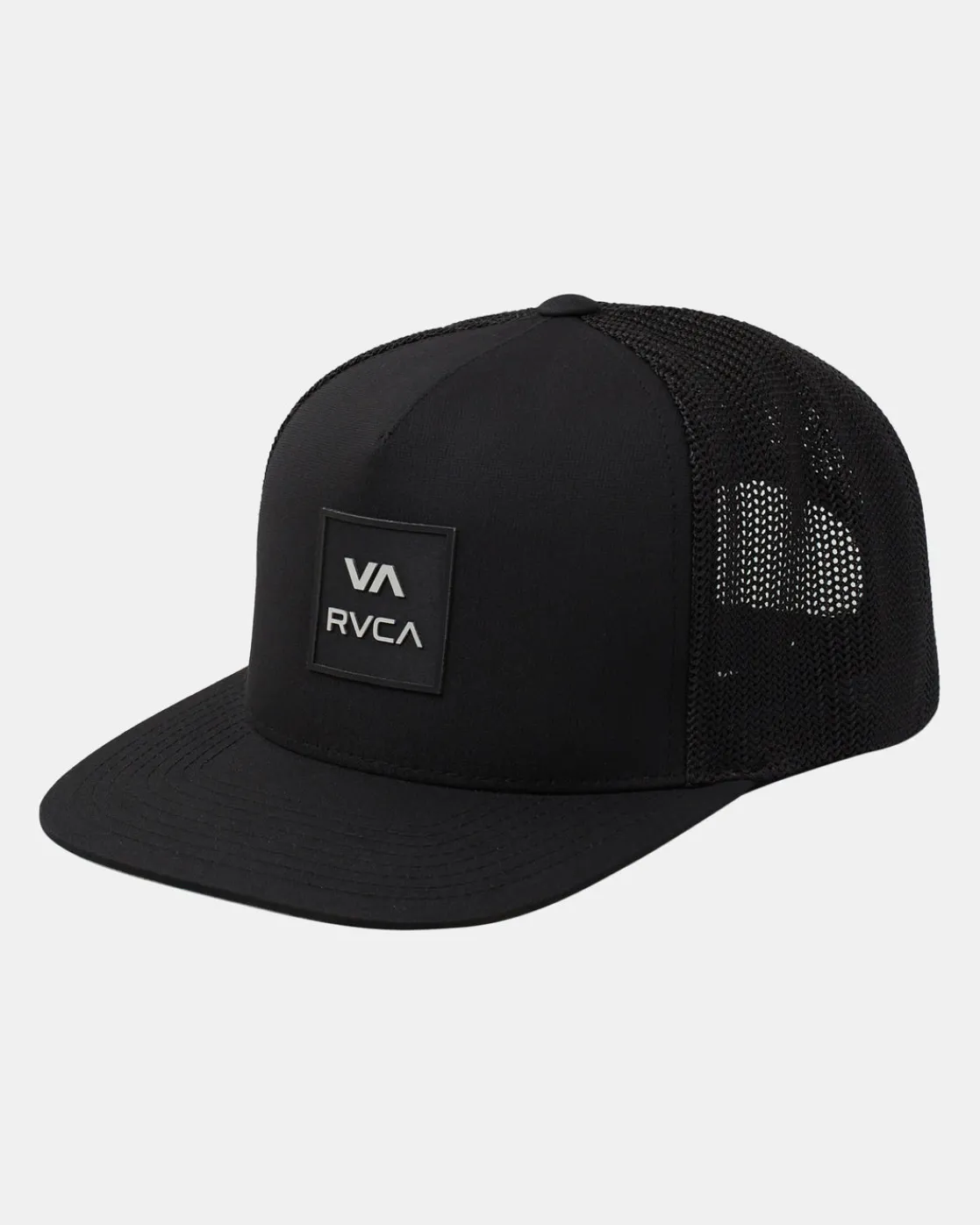 RVCA ALL THE WAY TECH TRUCKER HAT Black
