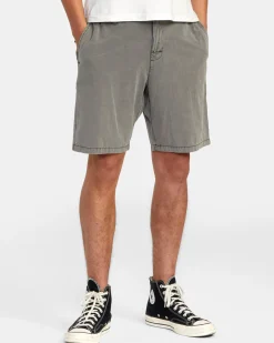 RVCA ALL TIME COASTAL RINSED HYBRID 19" SHORTS Pirate Black Best