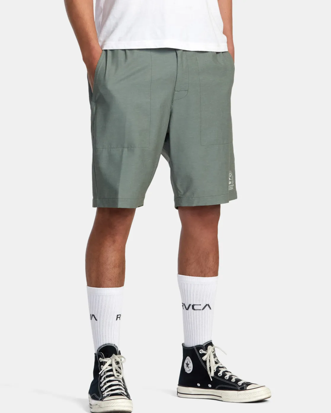 RVCA ALL TIME HEMP HYBRID 19" SHORTS Surplus New