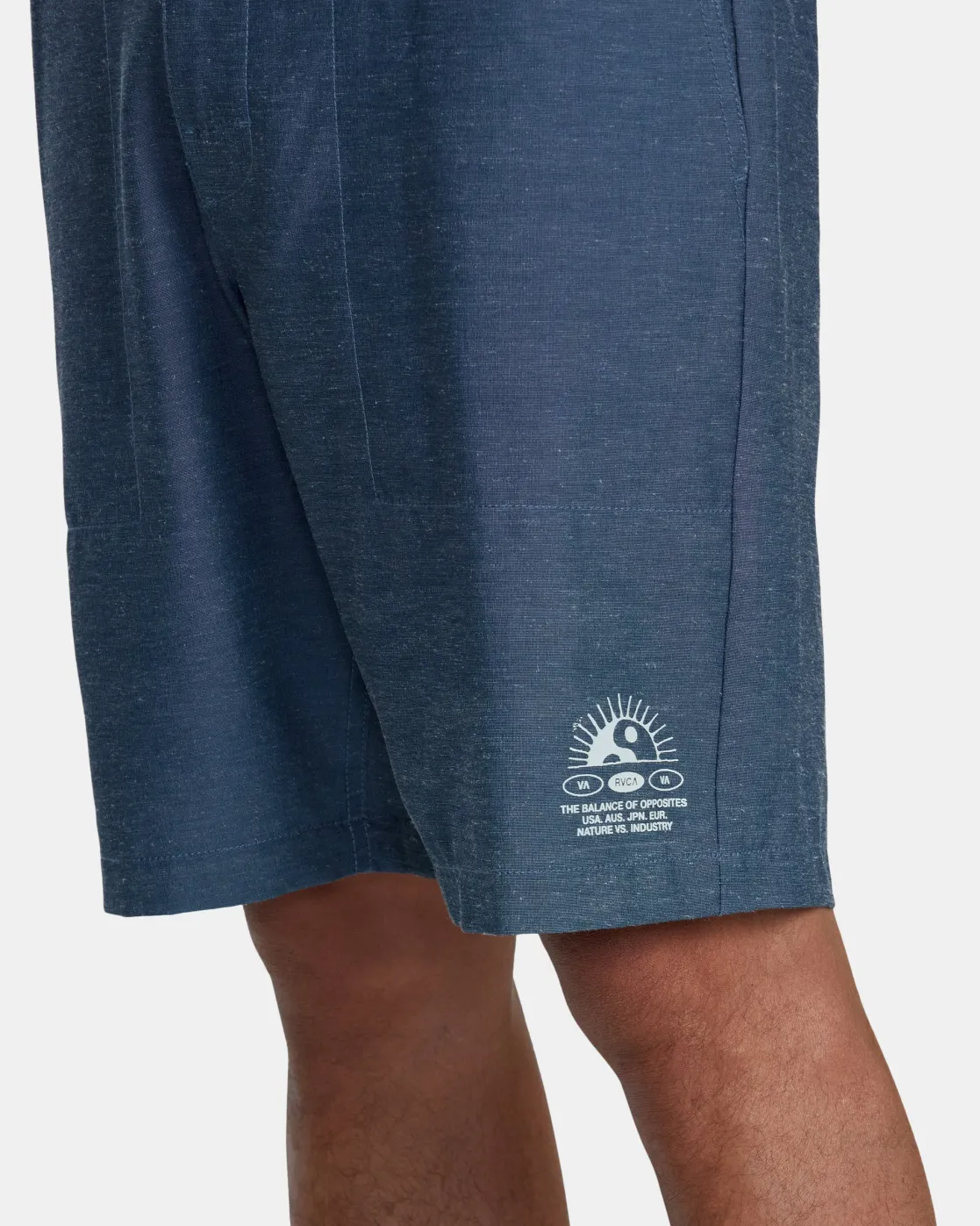 RVCA ALL TIME HEMP HYBRID 19" SHORTS Petrol Blue
