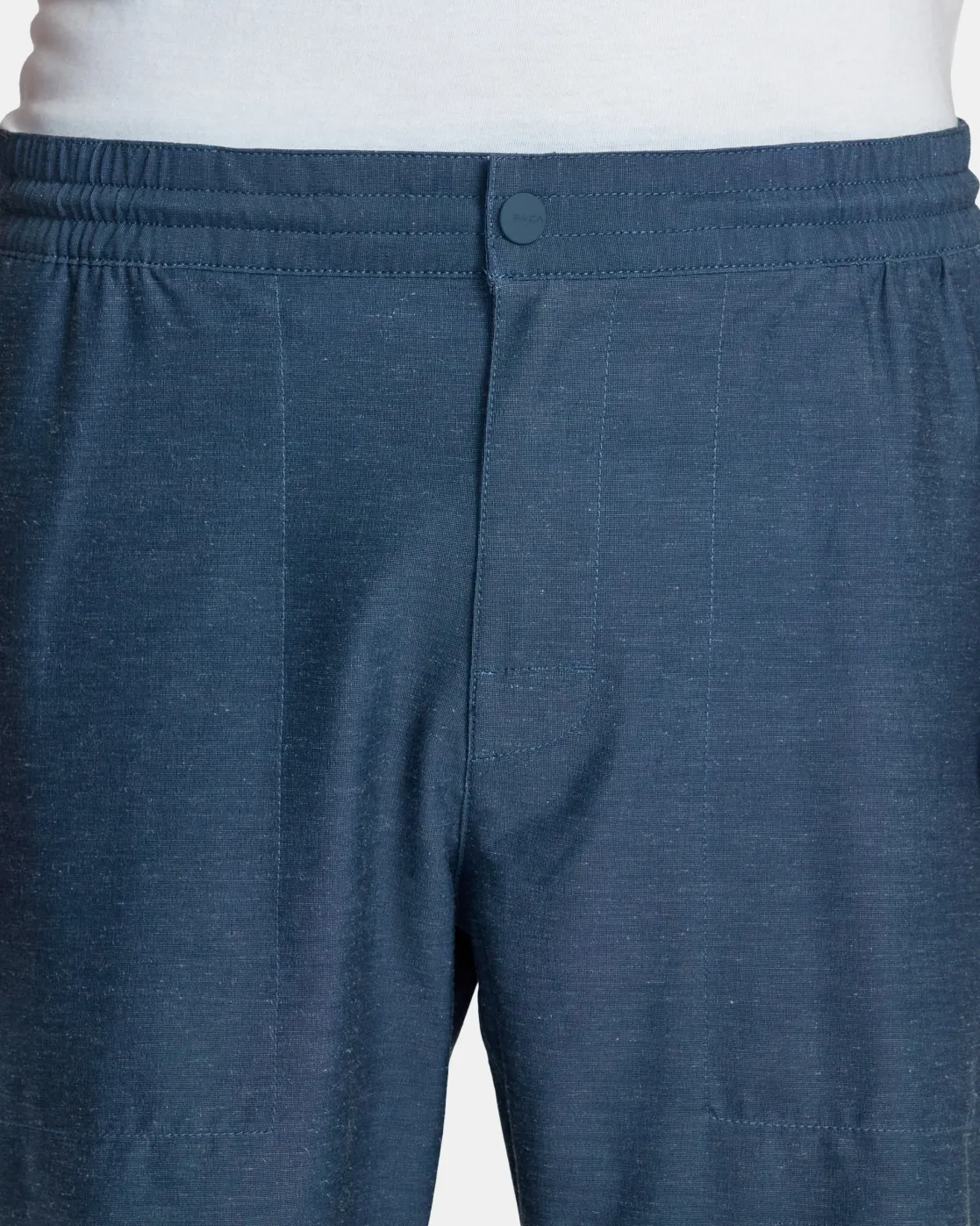 RVCA ALL TIME HEMP HYBRID 19" SHORTS Petrol Blue