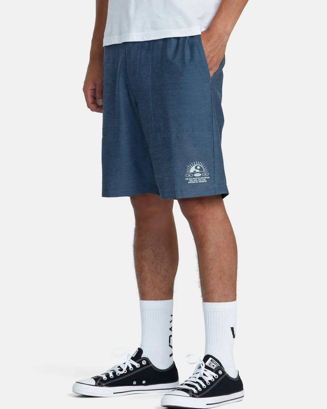 RVCA ALL TIME HEMP HYBRID 19" SHORTS Petrol Blue