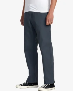 RVCA AMERICANA CHINOS Garage Blue New