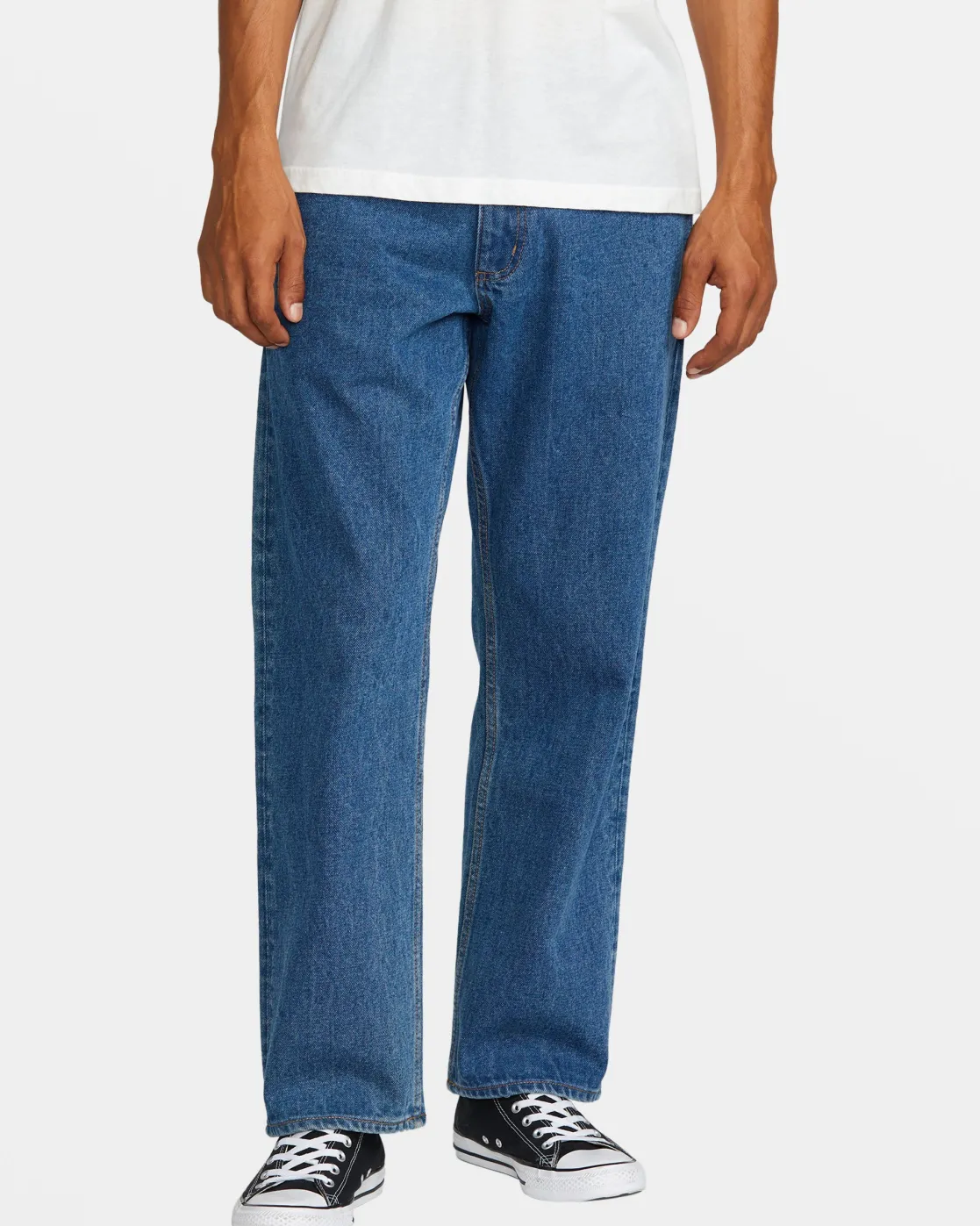 RVCA AMERICANA DAYSHIFT JEANS Blue Collar Discount