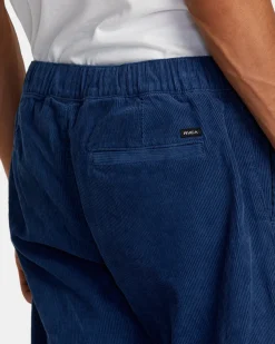RVCA AMERICANA ELASTIC WAIST CORD PANTS Dark Denim Hot