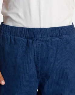 RVCA AMERICANA ELASTIC WAIST CORD PANTS Dark Denim Hot
