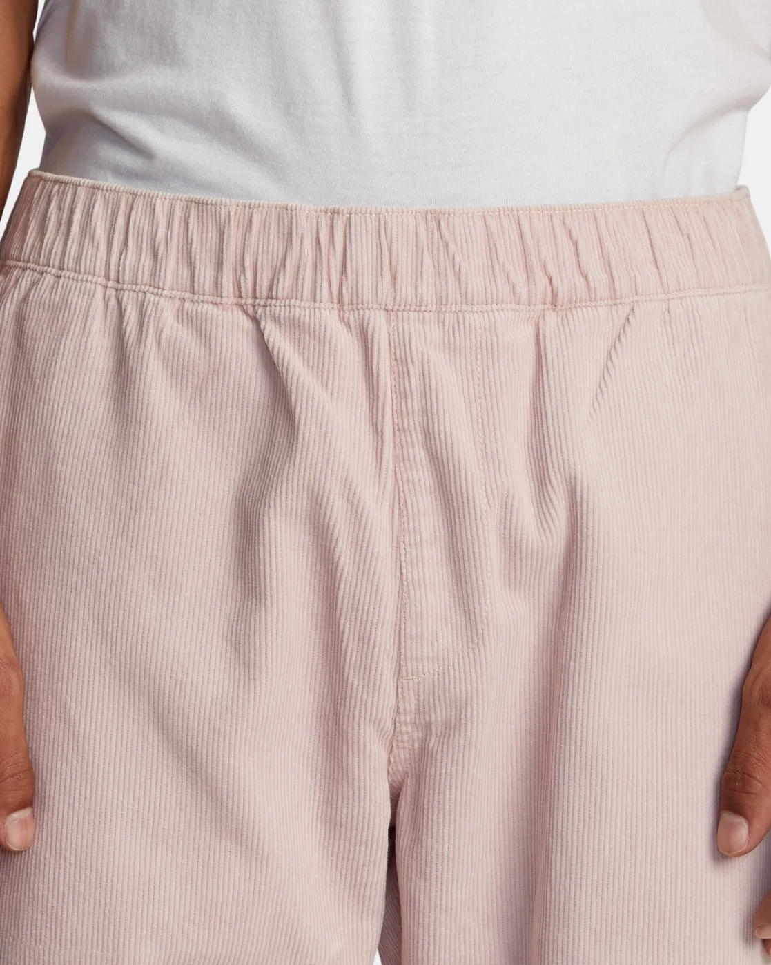 RVCA AMERICANA ELASTIC WAIST CORD PANTS Pale Mauve
