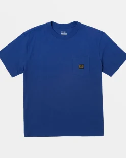 RVCA AMERICANA LABEL TEE Mazarine Blue Clearance