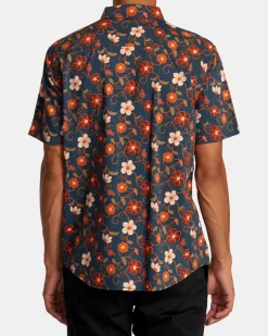 RVCA ANYTIME SHORT SLEEVE SHIRT Duck Blue Best
