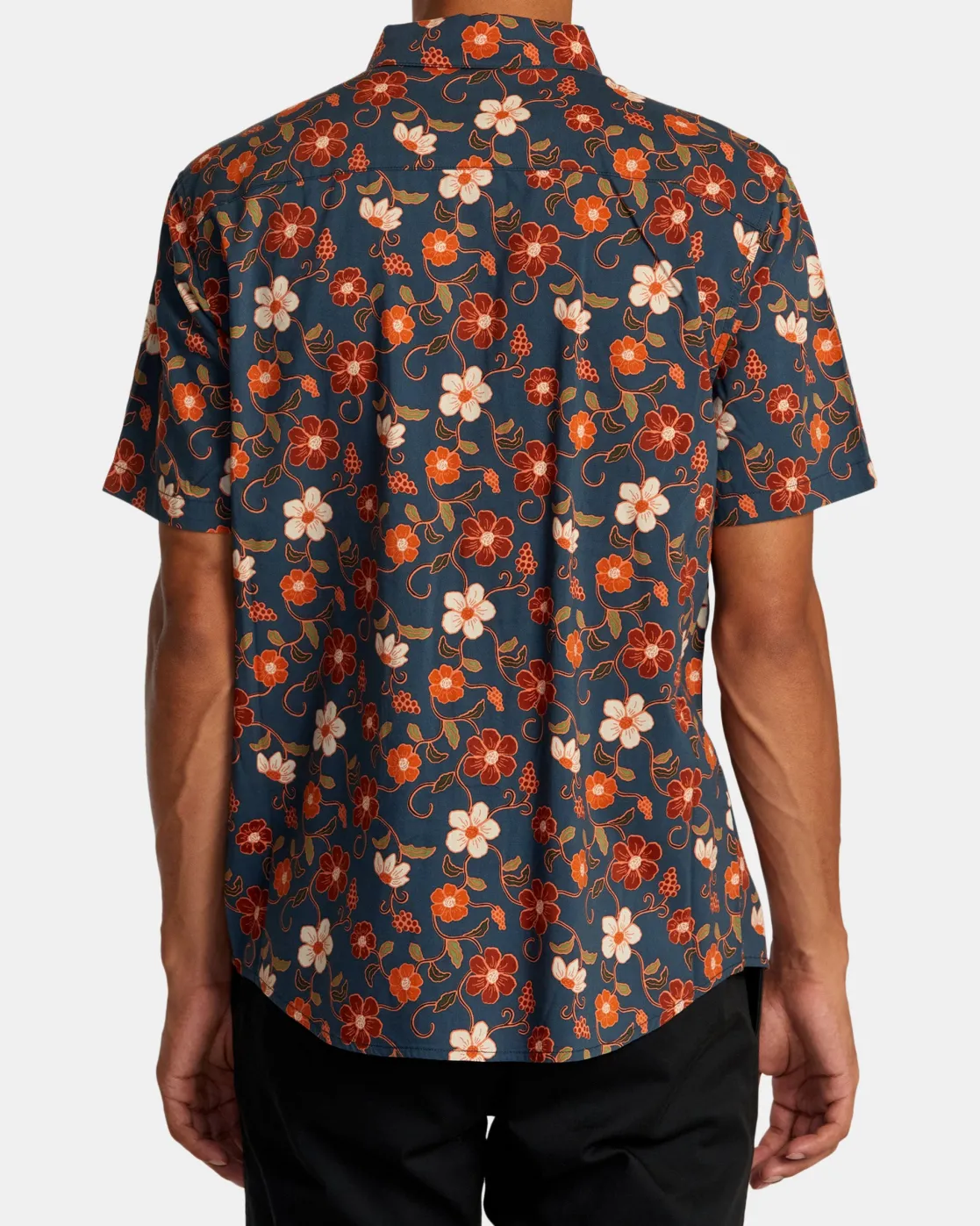 RVCA ANYTIME SHORT SLEEVE SHIRT Duck Blue Best