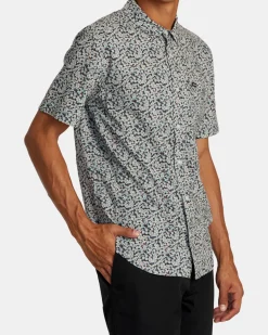 RVCA ANYTIME SHORT SLEEVE SHIRT Green Haze Sale