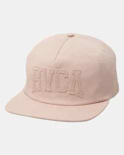 RVCA APPLICADE SNAPBACK HAT Pale Mauve Sale