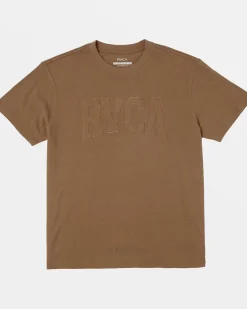 RVCA APPLICADE TEE Rawhide Discount