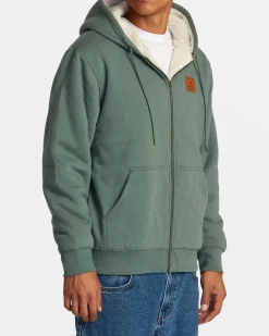 RVCA ARROW ZIP HOODIE Jade