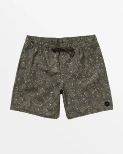 RVCA ATLAS ELASTIC WAIST 17" BOARDSHORTS Chocolate Discount