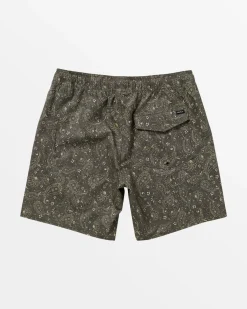 RVCA ATLAS ELASTIC WAIST 17" BOARDSHORTS Chocolate Discount