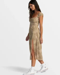 RVCA AVA MIDI DRESS Ermine Online