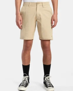 RVCA BACK IN HYBRID 19" SHORTS Khaki Clearance