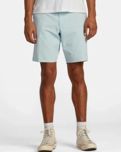 RVCA BACK IN HYBRID 19" SHORTS Blue Haze Clearance
