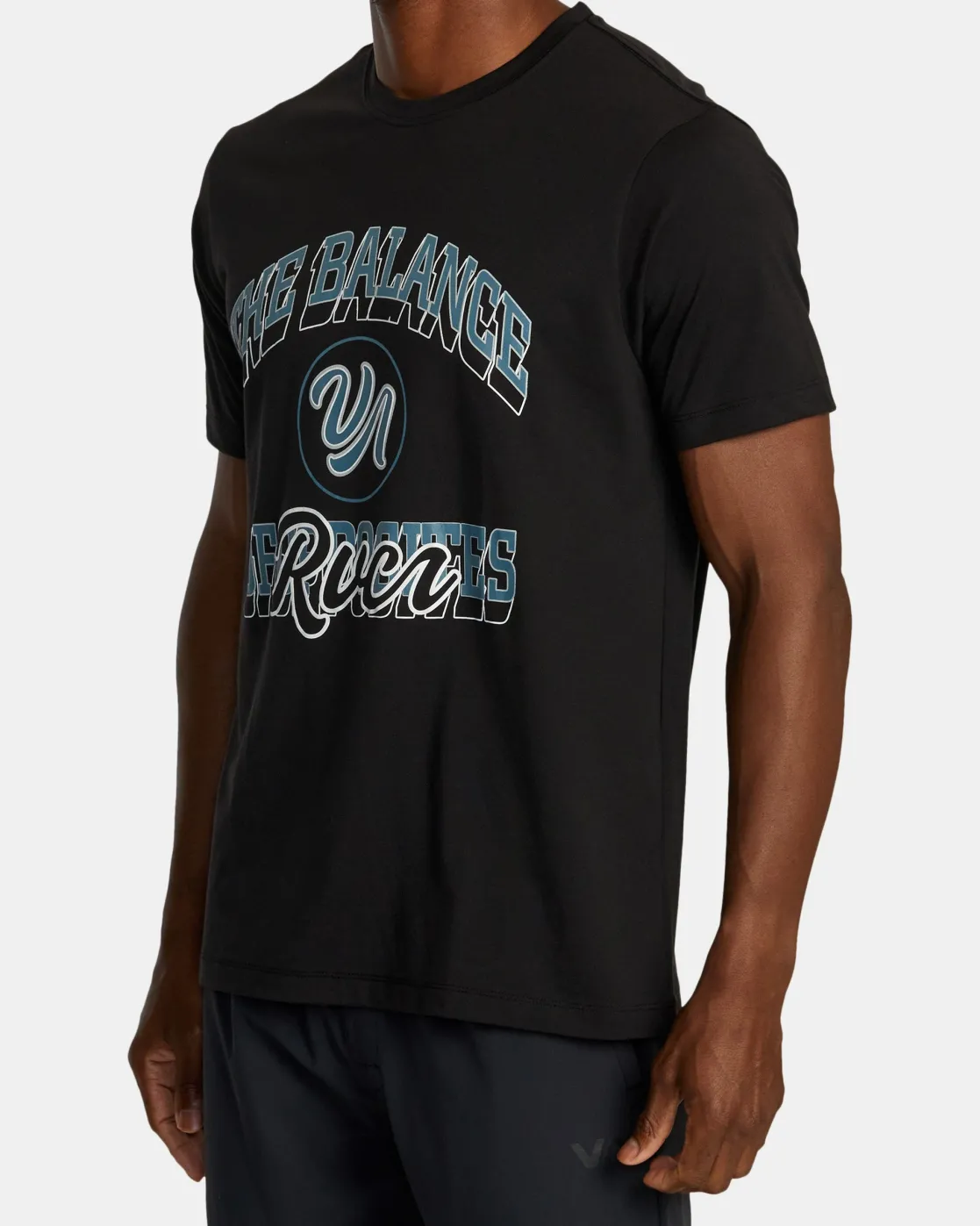 RVCA BALANCE RAIDER SPORT TECH TEE Black Discount