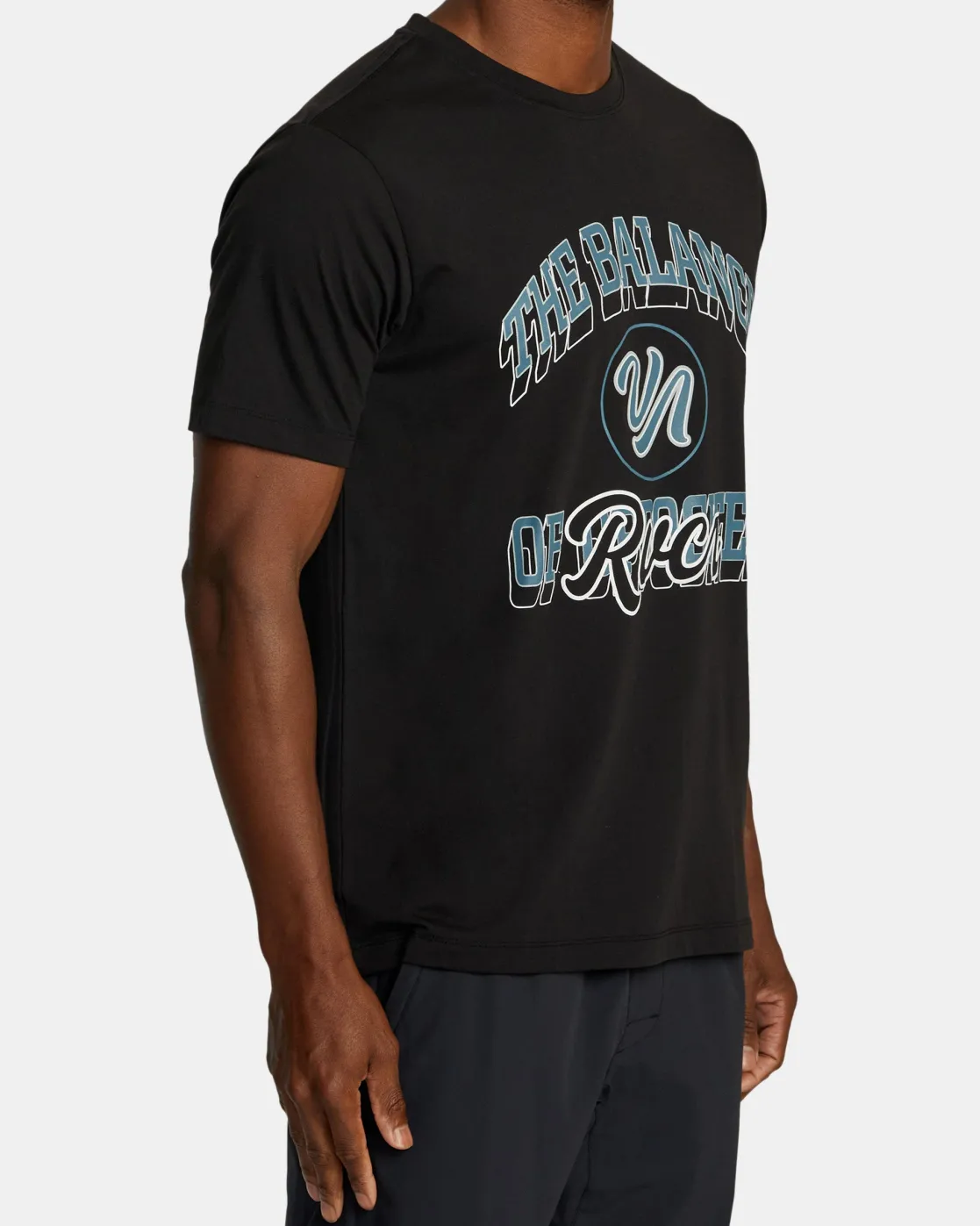 RVCA BALANCE RAIDER SPORT TECH TEE Black Discount