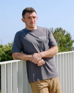 RVCA BALANCE SHORT SLEEVE TEE Slate