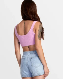 RVCA BARDOT DENIM SHORTS Bleached Indigo Sale