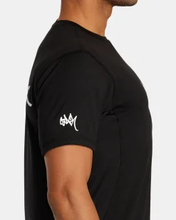RVCA BEDWIN X STASH VENT TEE Black