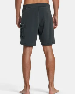 RVCA BENJAMIN JEANJEAN SKULL BOARDSHORTS 18'' Black Discount