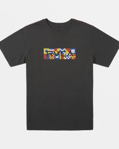 RVCA BIG FILLER TEE Pirate Black Outlet