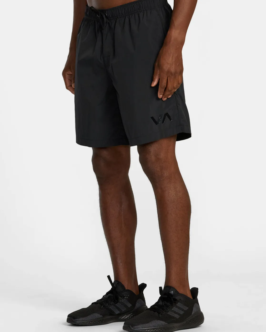 RVCA BIG LOUNGER ELASTIC WAIST SHORTS Black Clearance