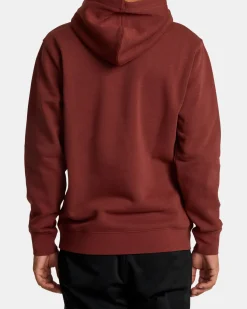 RVCA BIG HOODIE Red Earth New