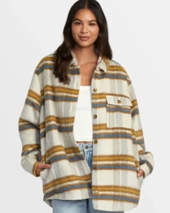 RVCA BIRDIE SHACKET Latte