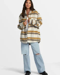 RVCA BIRDIE SHACKET Latte