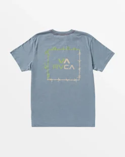 RVCA BORDERED T-SHIRT Flint Stone Hot