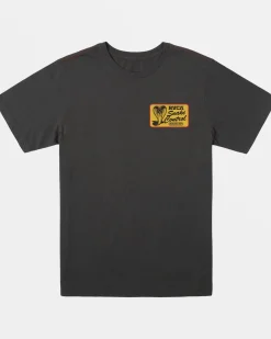 RVCA BOYS COBRA SERVICE TEE Pirate Black New