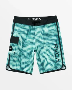 RVCA BOYS EASTERN 17" BOARDSHORTS Blue Hot