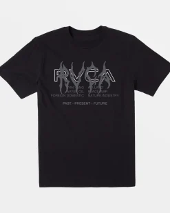 RVCA BOYS METALURGY SHORT SLEEVE TEE Black Discount