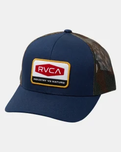 RVCA BOYS MISSION TRUCKER HAT Navy New