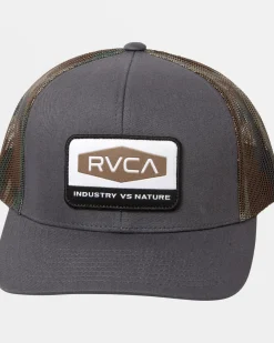 RVCA BOYS MISSION TRUCKER HAT Dark Grey Outlet