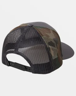 RVCA BOYS MISSION TRUCKER HAT Dark Grey Outlet