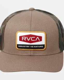RVCA BOYS MISSION TRUCKER HAT Mocha Outlet