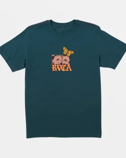RVCA BOYS OPUNTIA SHORT SLEEVE TEE Duck Blue