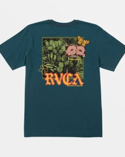 RVCA BOYS OPUNTIA SHORT SLEEVE TEE Duck Blue