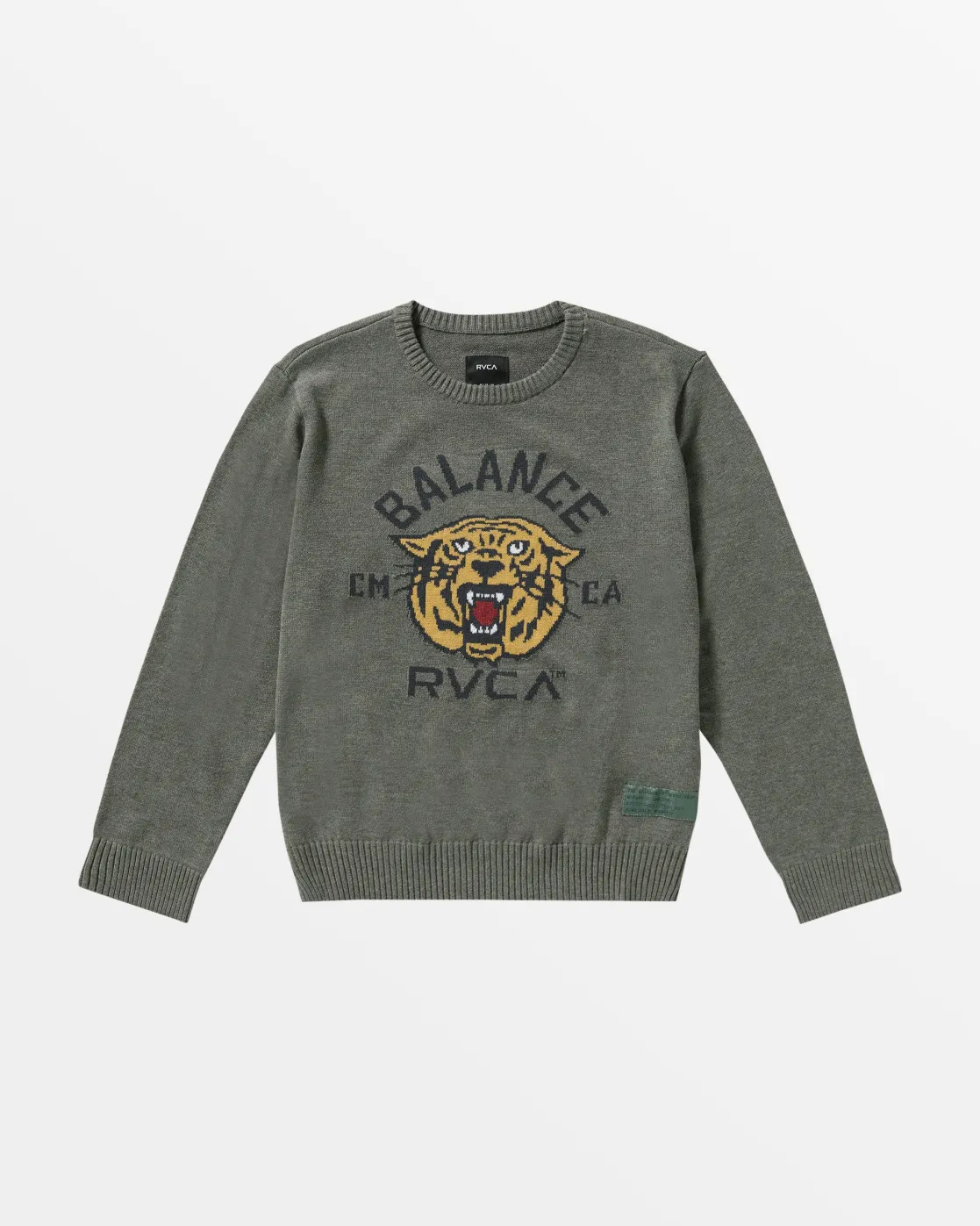 RVCA BOYS SLOWDIVE CREW SWEATER Sage Leaf