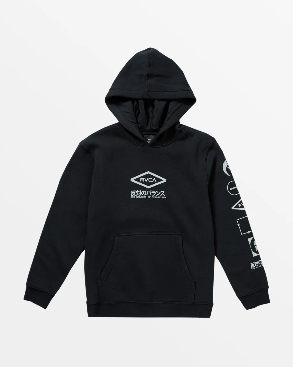 RVCA BOYS STACK HOUSE HOODIE Black Outlet