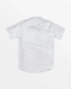 RVCA BOYS THAT'LL DO SHORT SLEEVE SHIRT White Hot