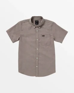 RVCA BOYS THAT'LL DO SHORT SLEEVE SHIRT Plum Ash Outlet